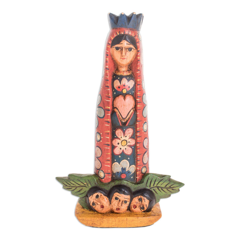 Statuette en bois mary eternal Wandle