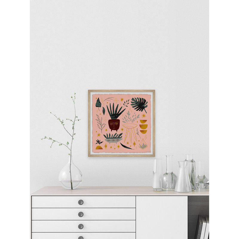 Tropical Profile - Single Picture Frame Painting, 81cm H x 81cm W x 3.81cm D