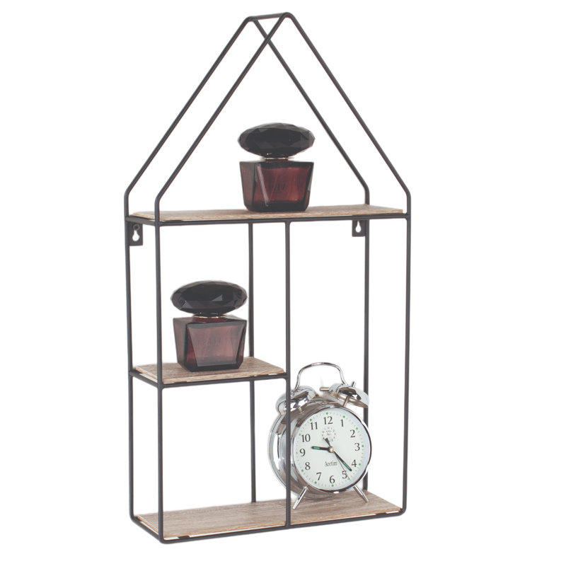 Hallmark Wall Shelf, Wire House Shape Design