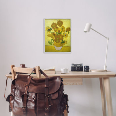 Van Gogh, tournesols jaunes, estampe numérique encadrée par one1000paintings