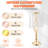 12PCS 49cm/19.3” Tall Crystal Wedding Flower Stand Vase for Party Decor