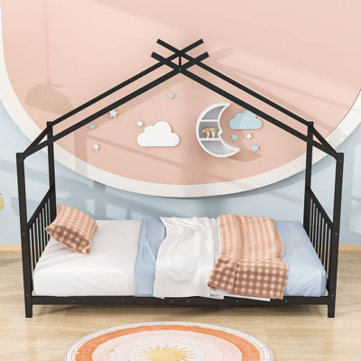 Lit simple en métal avec lattes Abdus