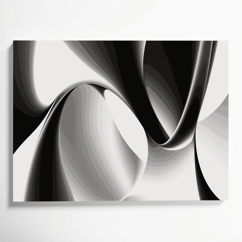 Gradient abstrait 81, toile beige, H 20 po x l 24 po