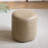 11.8In Small Round Faux Leather Upholstered Ottoman-120539216