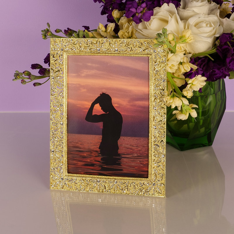 Windsor Rectangle Picture Frame, Gold, 5" x 7"