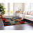 Stylish Area Rug, 5.2 x 7.5 Feet, 60% Cotton / 40% Polyester | Non-Slip Cotton Underside, Machine Woven, Digital Print | Total Thickness: 0.3 Inches | Washable at 30°C, Perfect for Living Room & Bedroom Decor-1221487300