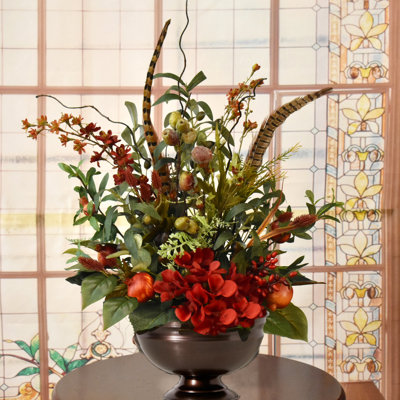 Faux Silk Berry Arrangement in Vase