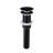 Single Handle Waterfall Bathroom Sink Faucet Pop - Up Drain For Sinks Without Overflow Stainless Steel Matte Black Corrosion Stable Water Flow Spout No-121628060