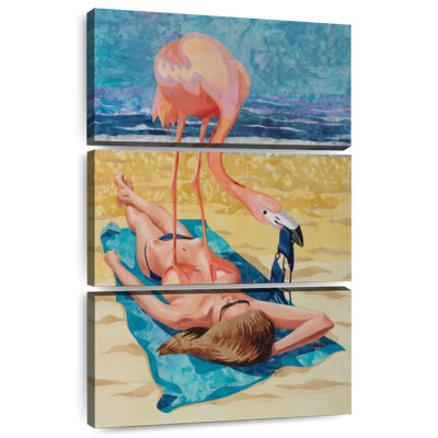Brampt Flamingo On Sun Bather
