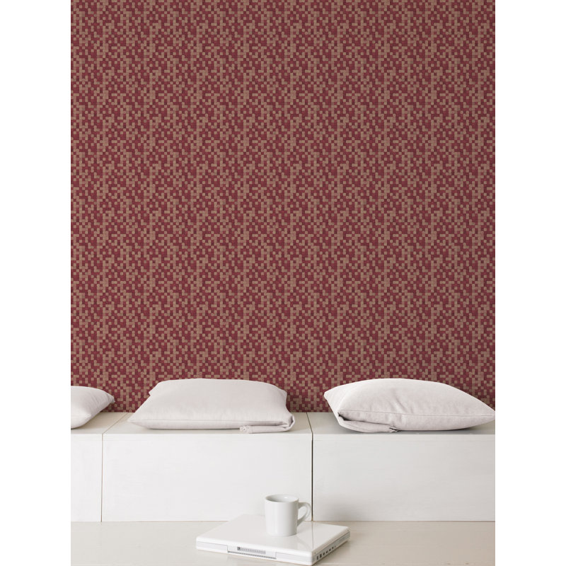 10m x 53cm Matte Wallpaper Roll, Red