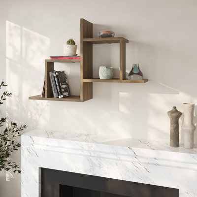 Aretha 4 Piece Square Floating Shelf