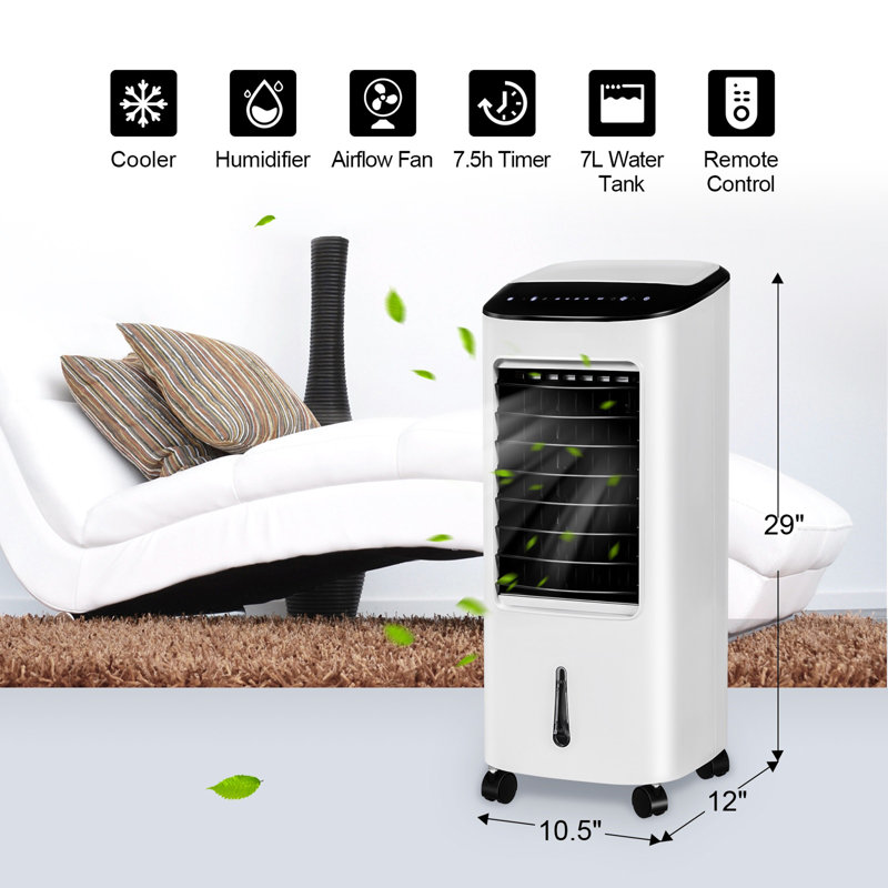 Ventilateur refroidisseur d'air 3 en 1 Gymax avec télécommande