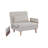 Modern Convertible Sleeper Sofa Bed - Single-Seater With Breathable Linen Fabric, Converts In 10 Sec, 6-Level Adjustable Backrest, Silent Hinges, Space-Saving Multi-Functional Sleeper Sofa.-1270474732