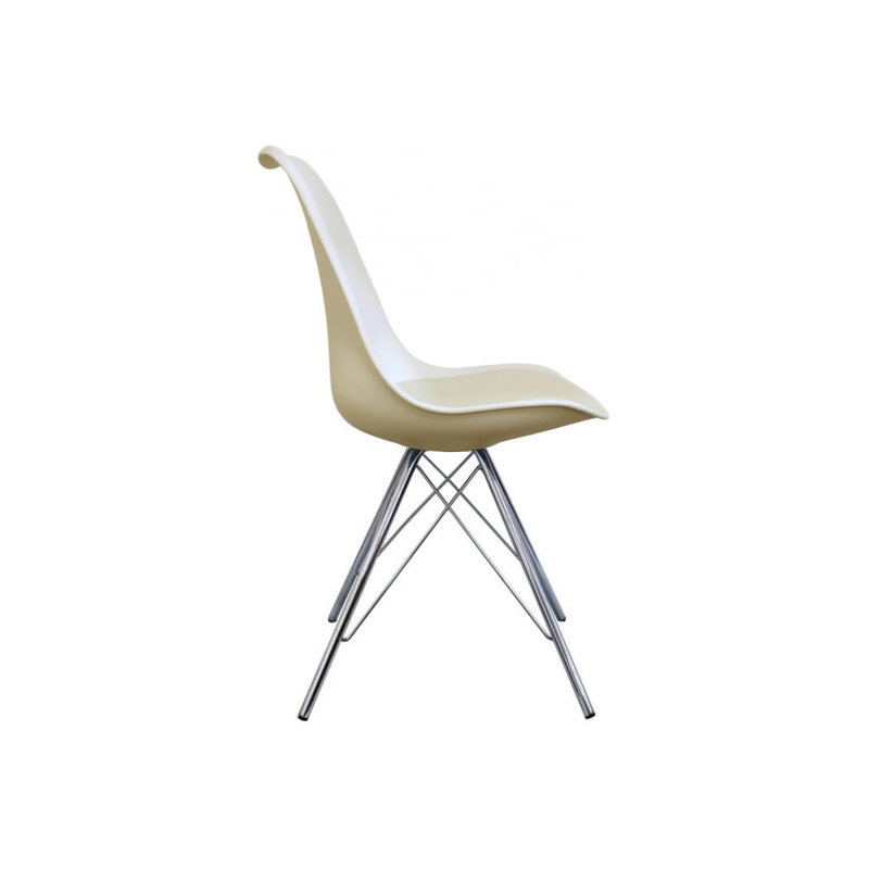 Topeka 45cm H Upholstered Side Chair, Ivory