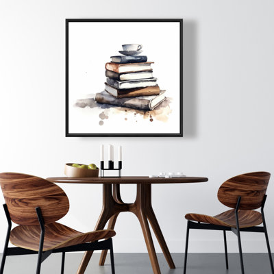 "Livres caféinés" sur toile