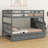 Bunk Bed With Trundle, Storage And Guard Rail For Bedroom-1263318078