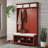 John Louis Home Solid Wood Hall Tree with Shoe and 1 Bin Storage-98223960