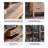 Burlywood Solid Wood Display Cases