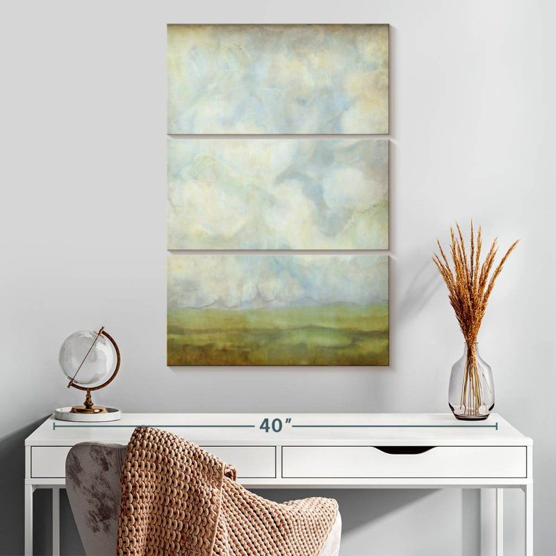 Avery Aged Abstract Landscape I, 32" H x 20" W