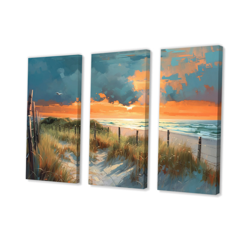 Ensemble de salon Pathway To Beach Sunset, H 32 po x l 48 po x P 1 po