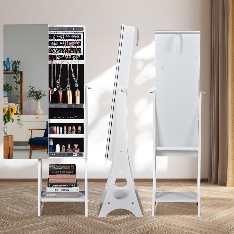 Armoire à bijoux avec miroir