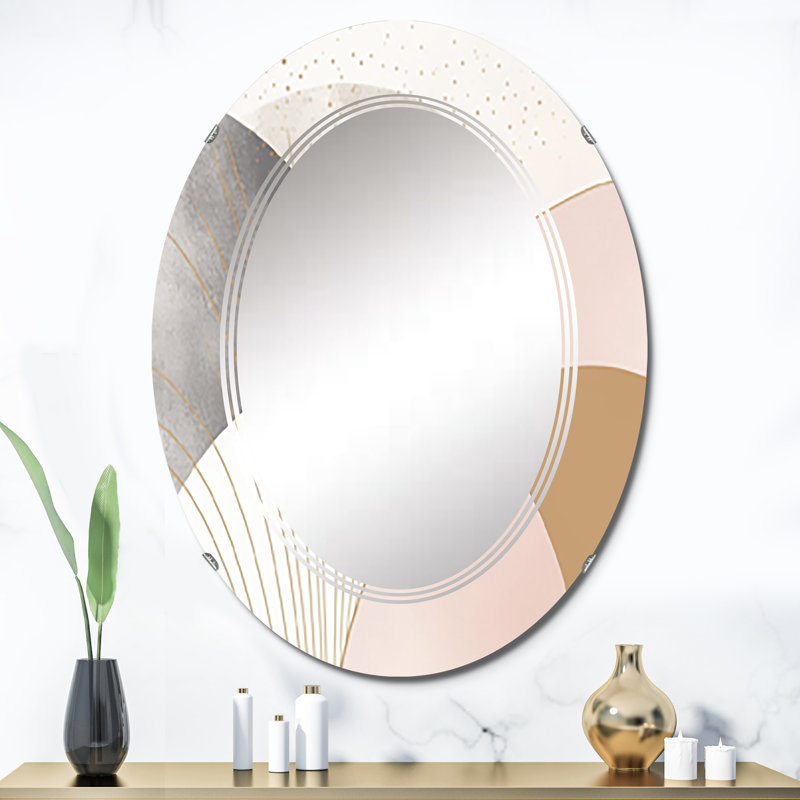Galassia - Miroir mural moderne ovale, 36 po x 24 po