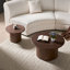 Ensemble de 2 tables basses rondes en MDF pour le salon