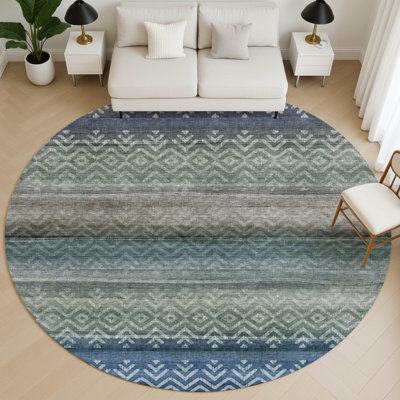 Premium Machine Washable Mayfield AMF2042 Geometric Rug