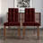 Brown Wooden Dining Chair With Velvet Cover-2040675550