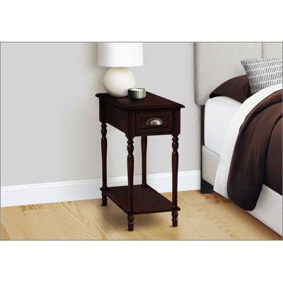 Table d'appoint haute 24 po avec tiroir de rangement