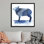 Art mural sur toile Cobalt Farm Animals III