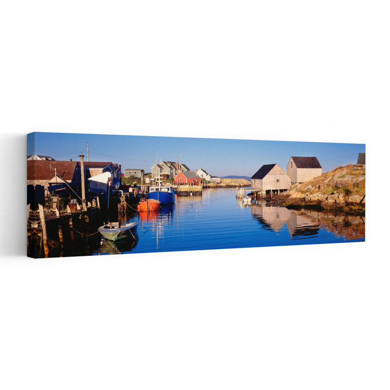 Fishing Village Of Peggy's Cove Nova Scotia Canada by Miles Ertman - Wrapped Canvas Panoramic Print, 50.8 cm H x 152.4 cm W