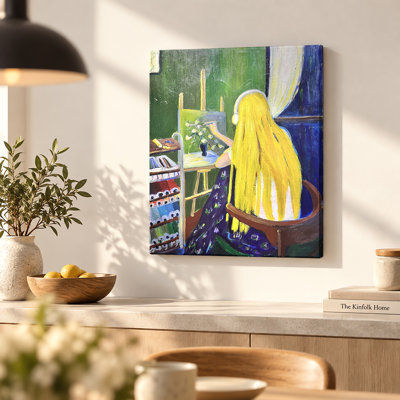 Toile murale « Fille à la coiffeuse »