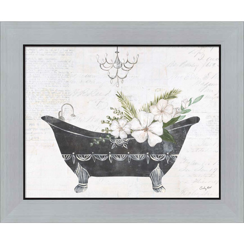«Floral Bath I Fl Flip» par Courtney Prahl - impression encadrée