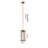 1-Light Brass Outdoor Pendant With A Clear Glass Shade-2026540628