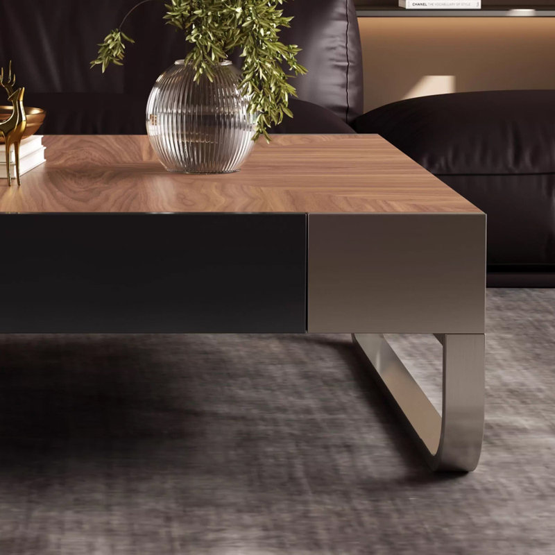 Table à thé moderne de luxe, Argent argent