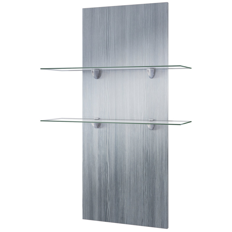 Mccrea 2 Piece Floating Shelf, Avola anthracite, No