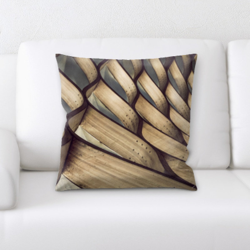 Geometric Microsuede Throw Pillow