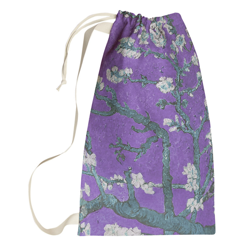 Sac à linge Browerville, Grand (H 76,5 po x l 29,5 po x P 1,5 po), Mauve / Bleu