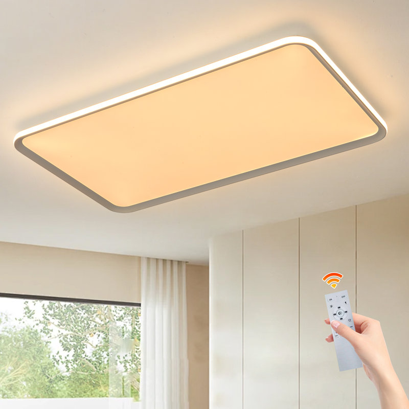 1 - Light 90cm Rectangular LED Dimmable Flush Mount