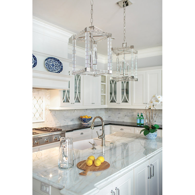 Alpine 4 - Light Chandelier, Polished Nickel