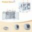 Ishaanvi Enclosure with LED Light and 2 Glass Doors-1265504405