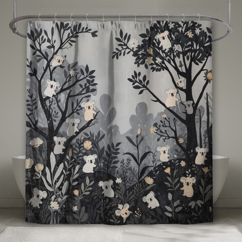 Rideaux de douche Koalas In Forest, L 70 po x H 72 po