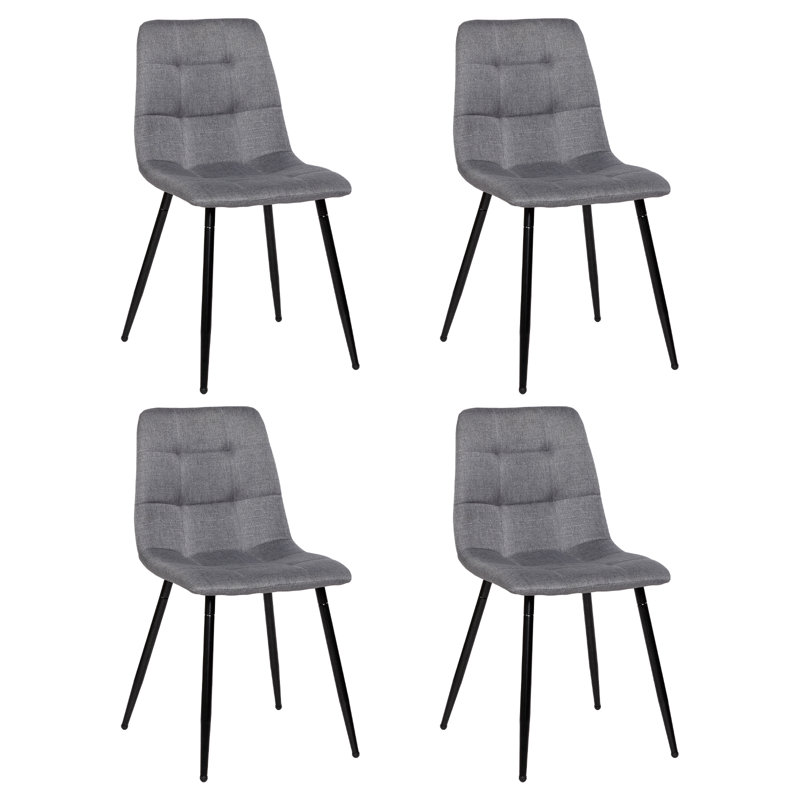 4 - Person Dining Set, Grey, White