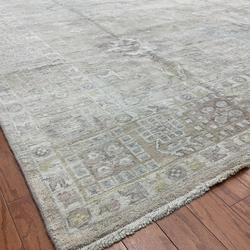 Hand Knotted Wool Geometric Rug