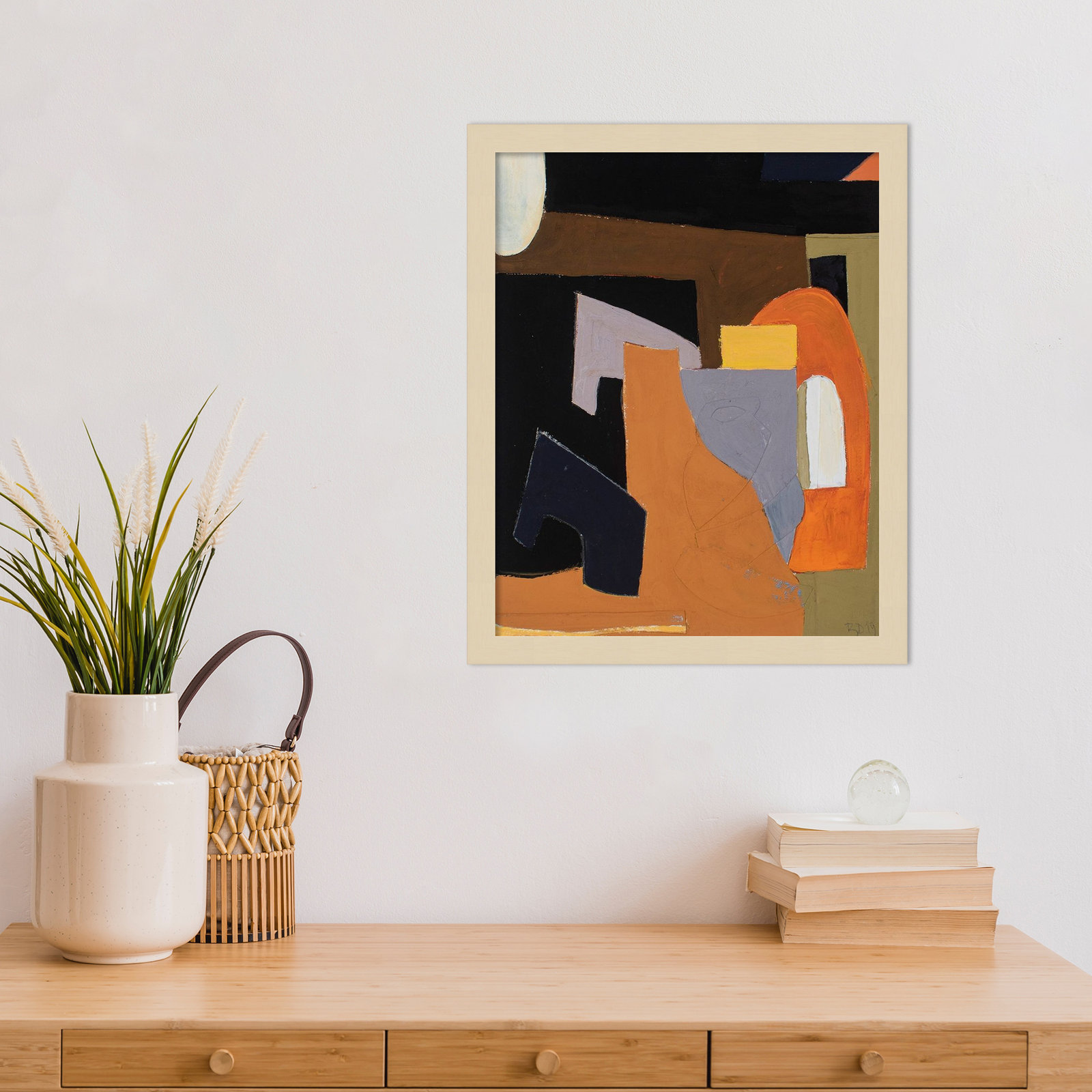 Solano "The Olive Press Room" Print, 17" H x 14" W, Brown