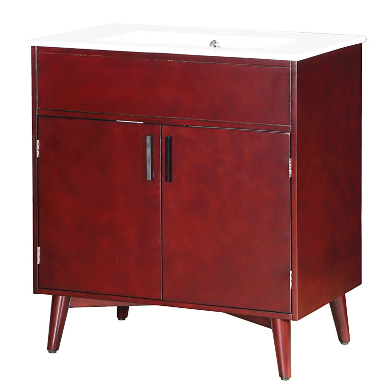 Ensemble de meuble-lavabo avec lavabo, armoire combinée et armoire de rangement pour salle de bain