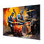«Blue suit Jazz Duo Drums - Musician Wall Art Decor»-1405488882-1405488881