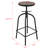 Izavier Swivel Adjustable Height Counter Stool with Metal Frame