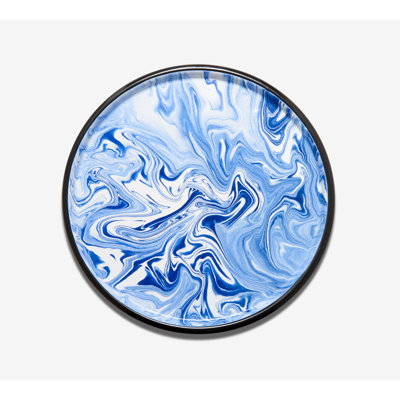 Crow Canyon Enamelware Swirl Small Serving Tray